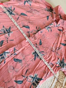 Mens Pink Floral Shirt