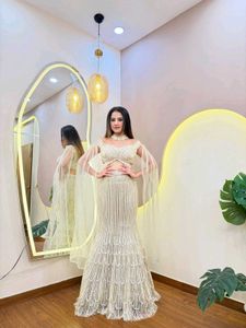 🤍White Shimmer Western Fishcut Lehenga🤍