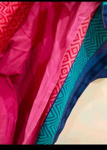 Vibrant Pink Printed Kurta with dupatta
