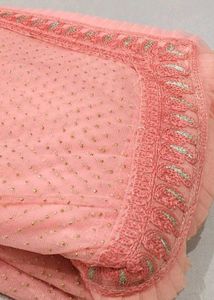💖  pink party wear sharee 💕