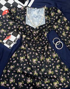 Floral Mini Dress – Cottagecore / Coquette Style �