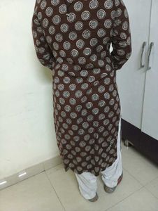 Stylish Brown Printed Kurta
