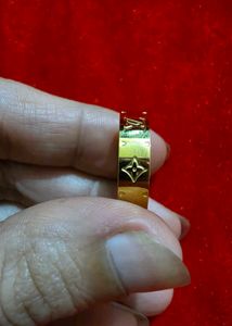 Designer Gold Tone Ring