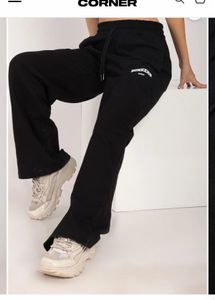 Comfortable Black Wide Leg Sweatpants