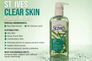 St. Ives clear skin face wash, 2% Salicylic acid