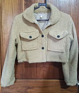 Fur Solid Women Jacket