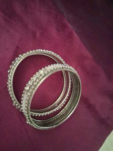 ✨️Combo deal ✨️ SILVER  Bangle &amp; Earring Set