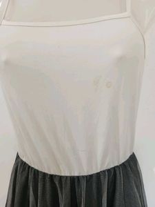 Chic Two-Tone Tulle Dress