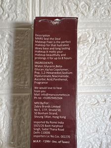 Mars Seal The Deal Makeup Fixer