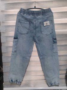 Denim Jogger Pants