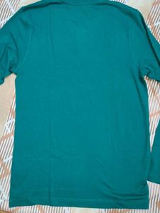 Green Long Sleeve Henley Shirt