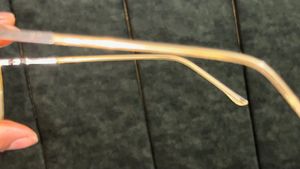 Stylish Gold Frame Eyeglasses