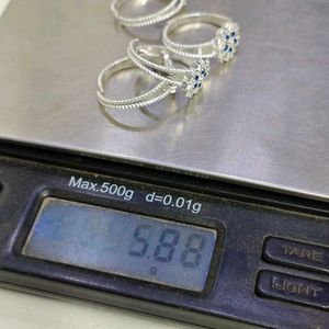 Pure silver toe ring (One Pair)