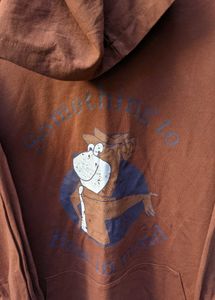 disney Brown Graphic Print Hoodie