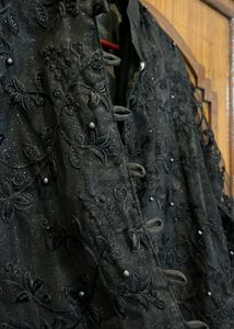 Black Embellished Lace Jacket