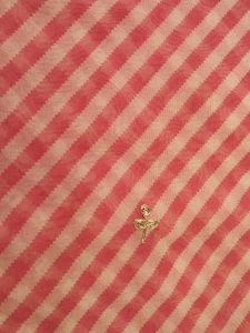Pink Striped Saree with Embellishments