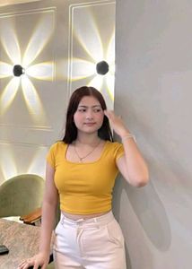 Mustard Crop Top - Trendy & Stylish