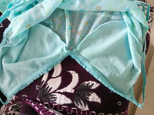 Light Blue Floral y2k Tee