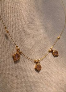 Elegant Pearl and Stone Necklace