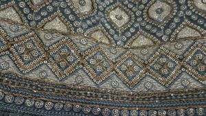 greyish blue ethnic gown