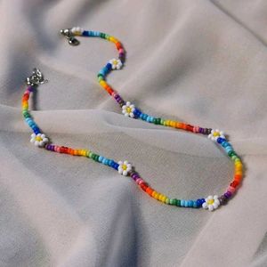Beaded Flower Belly Chain🖤🩷🩵❤️🧡💛