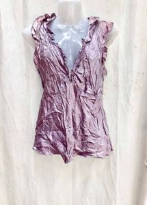 I. Elegant V-Neck Ruffle Top