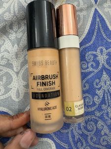 COMBO OF Swiss Beauty Foundation & Concealer