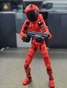 Red and black Action Figure Toy pack of 2