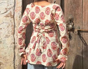 Block Print Corset styled kurta