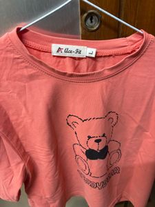 Cute Teddy Bear Graphic T-Shirt
