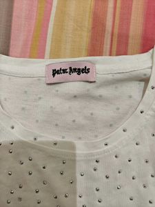 White Embellished Tee