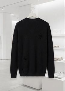 ZARA MEN'S Black Distressed Knit Sweater