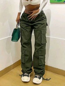 Olive Green Cargo Pants & Belt