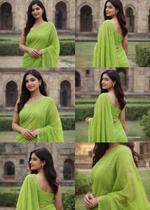 Elegant Green Saree - Classic Style