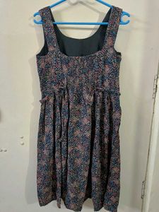 Charming Floral Print Sleeveless Dress