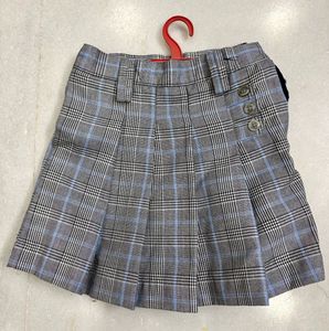 2 Plaid Pleated Mini Skirt