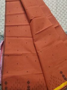Elegant Red Taant Cotton Saree
