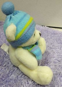 Adorable Plush Bear with Hat &amp; Scarf
