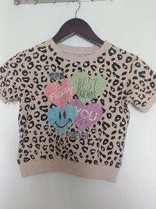 Leopard Print "Best Friends" Sweatshirt