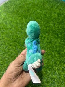 S11P / TEX BABY Green Dinosaur Rattle Plush Toy