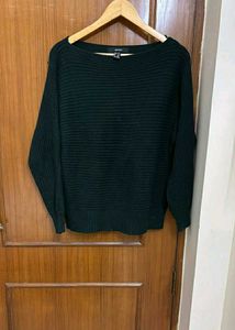 Forever 21 Forest Green Knit Sweater