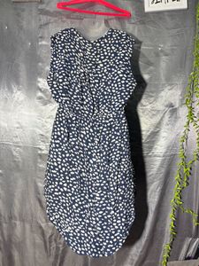 Navy &amp; White Polka Dot Dress