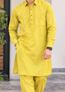 Stylish Yellow Kurta Suit Set