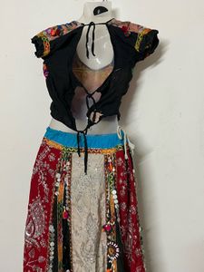 NAVRATRI Embroidered Bohemian Lehenga Set