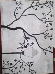 Monochrome Tree Art