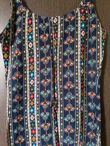 Boho Print Spaghetti Strap Dress