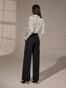 Anchor Print Button-Up Shirt