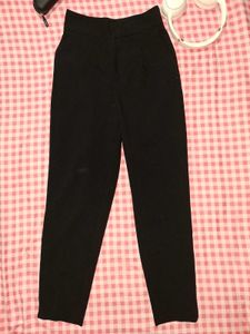 Classic Black High-Waisted Trousers