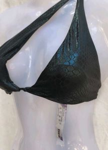 snake print bralette
