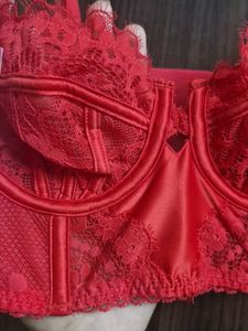 marks and spencer  Vibrant Red Lace Bra